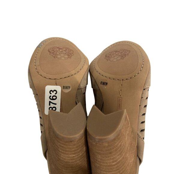 Vince Camuto  Women's Size 8.5M Taupe Peep Toe high Heel Sandals  shoes - Picture 6 of 8